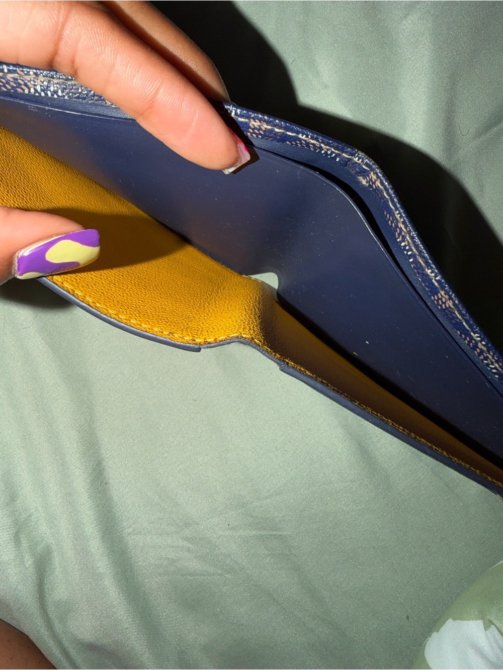 men’s leather goyard wallet - Picture 6 of 7